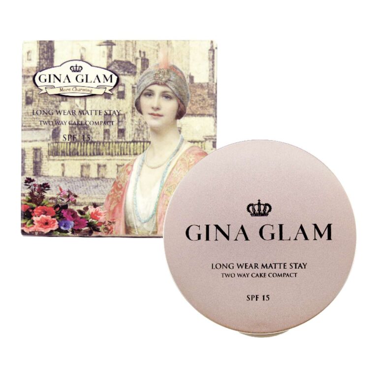 Gina Glam(01)จีน่า แกลม Matte Stay Two Way Cake Powder 11g. G40